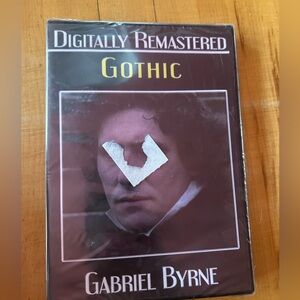 New DVD copy of the 1986 film "Gothic" featuring actor Gabriel Byrne